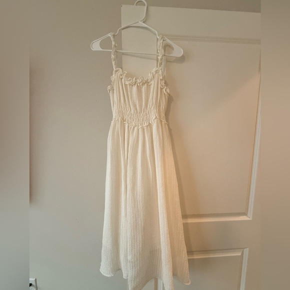 vestique Cream Smocked Strap Sundress - Picture 4 of 8